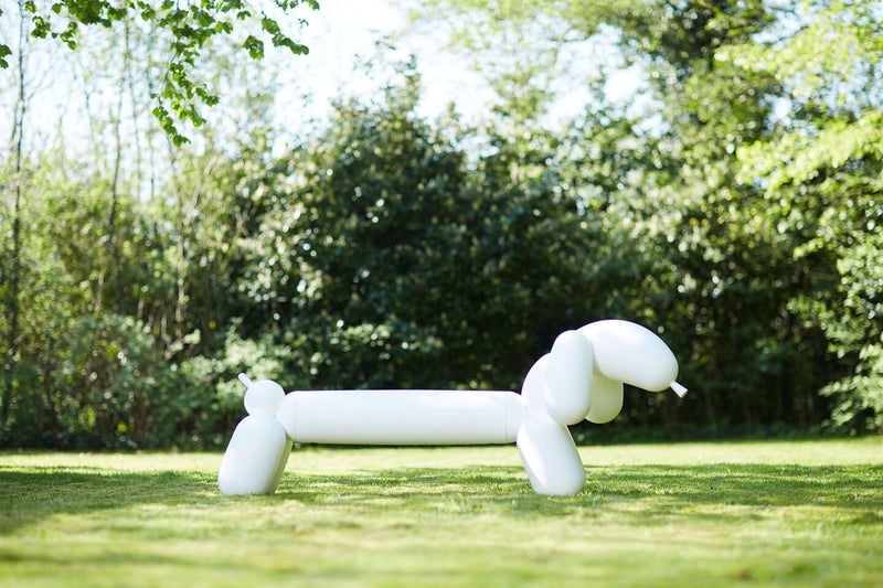 Fatboy Attackle Bench | Seats 2 adults | Sturdy & durable | Eye catching design | Easy to assemble, comes in 2 parts | indoor & outdoor | 100% recycled polyethylene (LDPE) | 195x55x77.5 cm - White - Image 5